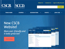 Tablet Screenshot of cscb.ca